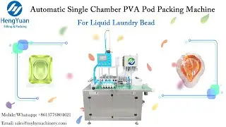 Automatic Single Chamber PVA Pod Packing Machine | Liquid Laundry Detergent Bead Packer Equipment