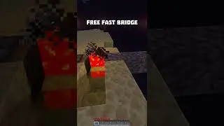 Free Fast Bridge In Minecraft &bull; Быстрый и бесплатный мост в Майнкрафт #minecraft #fyp #shorts