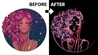NEON style Art animation from any image