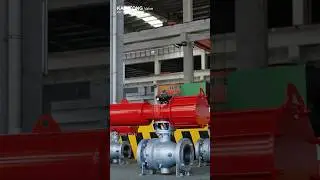 8 ''600LB Q647F Pneumatic Full Diameter Ball Valve~Kaistong Valve