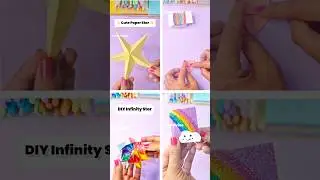 ✨ 4 Paper DIYs in 1 Short 🥰                  Easy Paper Craft and cute gift ideas #shorts#diy#viral