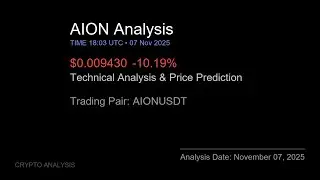 AION (AIONUSDT) Technical Analysis - Price Prediction & Buy or Sell November 07, 2025