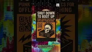 Shut Down To Boot Up: Punk Server Tactics for Offline Publishing  #booktok #cryptopunks #zines