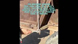 Cargo Safety truckers hitch #shorts #relatable #Knots #LifeHacks #TruckersHitch #OutdoorSkills
