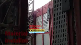 Material hoist installation #civilengineers #civilengineering #civil #construction #constructionlife