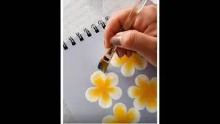 How to make a Flower painting. #newjeans #art #youtubeshorts #drawing #artisticgame #diy