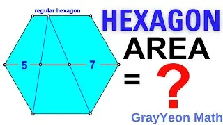 Find the area of the hexagon #importantgeometryskillsexplained #geometryskills #mathpuzzles