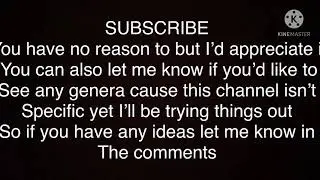 if you want SUBSCRIBE