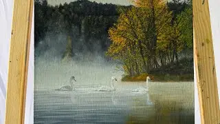 Oil Painting Process | Realistic landscape painting on Canvas