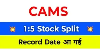Cams Share News | Computer Age Management Services | CAMS Split Record Date | Cams Stock Split