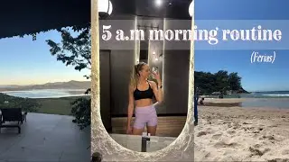 Uma manhã comigo de férias | vlog ; wellness; beach lifestyle; health; training