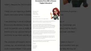 Permission From HR to Pursue Higher Education | Letter Writing Practice