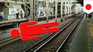 Train runs over Japanese office worker but no one notices