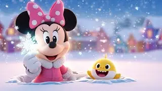 Minnie Mouse&rsquo;s Magical Snowflake Adventure with Baby Shark ❄️✨ | Winter Story for Kids