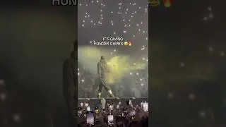 Drake walks out with smoke coming out of his hoodie with bullet holes 👀