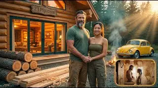 Building a house in the forest (ASMR) &mdash; Romantic Log Cabin From Scratch (Luxury 5-Star Interior)