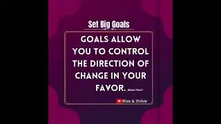 Set big goals | Life Changing Quotes #quotes #rise & thrive #motivation #riseandthrive