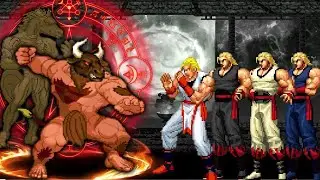 [Mugen KOF] Босс Минотавр против команды Энди