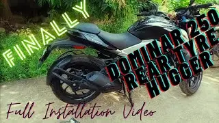 Dominar 250 Rear Tyre Hugger Installation Video | Tyre Cover | Mud Guard Dominar modification 2024