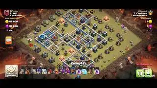 Perfect TH13 vs TH13 / super sorcier golem seisme compo gdc ldc hdv13 Clash of Clans