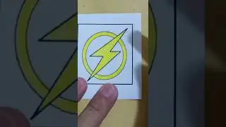 The Flash logo #colouring #superheroes #theflash #dccomics