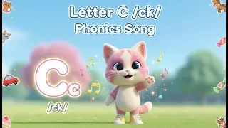 Learn Letter C Sound /ck/ with Coco the Cat 🐱 | Fun Phonics Song for Toddlers