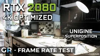 RTX 2080 UNIGINE SUPERPOSITION 4K OPTIMIZED | 2160p/4K Optimized Setting | Frame Rate Benchmark Test