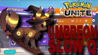 UMBREON SLOW Q RANK MATCH 🫥🫥 || POKEMON UNITE UMBREON || #video #viral #pokemonunite #umbreon