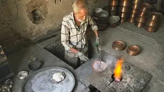 “Traditional Tinning Technique | Preserving the Craft🔥⚒️🇮🇷🍯