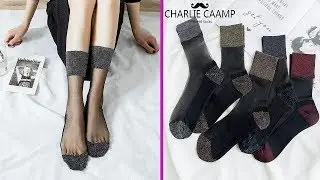 Women Socks - Spring And Summer New Nylon Gold And Silver Socks