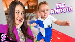 RAVI ESTÁ QUASE ANDANDO SOZINHO ! * Incrível - Fran Japa