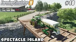 Liming soil, removing weeds, harvesting wheat | Spectacle Island | Farming simulator 19 | ep #10