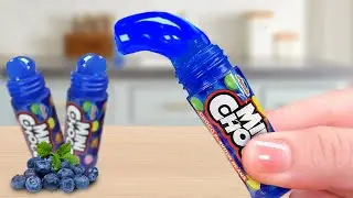 Tasty Jello 🍡 Miniature blue berry Jelly Lollipop Candy Making | 1000+ Miniature Ideas Cake