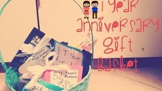 One year anniversary gift basket