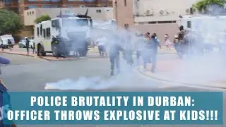 Police Officer Throws Explosive at School Kids in Durban 😱 - Outrage Demands Action!