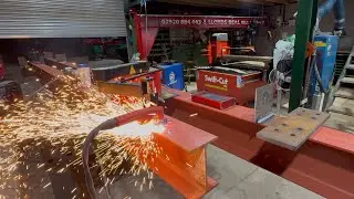 Mobile CNC plasma cutter ARCDROID (building a steel frame building)