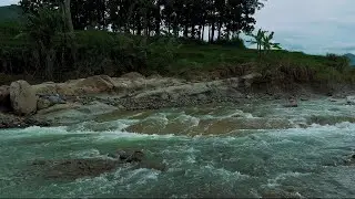 4K-HDR | Relaxing Nature River Flow Ambience for Sleep & Stress-Free Night | Deep Peace Water Sounds