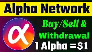 Boom 🎉 Alpha Network New Update 🤯 Alpha Network Buy/Sell & Withdrawal Start 🤩 1Alpha = $1 🤑 #crypto