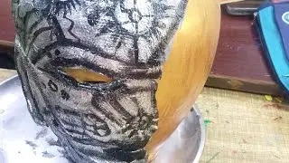 Robot Half Face mask  costume craft and painting making idea/# easy step robot face painting idea