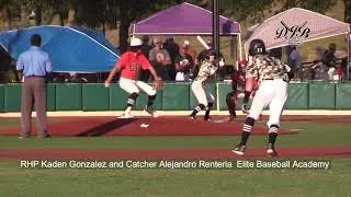 RHP Kaden Gonzalez and Catcher Alejandro Renteria  Elite Baseball Academy
