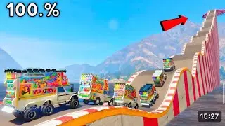 Motu Patlu Vs Little Singham SUPER MEGA RAMP CHALLENGE With मोटू पतलू GTA 5 MOTU PATLU NEW VIDEO