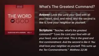 13. What's The Greatest Command? - Questions with Answers Vol. 4 (Lyric Video) by Dana Dirksen