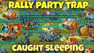 Lords Mobile - EMPEROR RALLY PARTY TRAP CAUGHT SLEEPING. WE ONLY NEEDED A FEW SECONDS TO ZERO IT