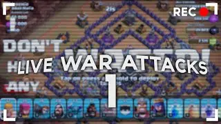 Clash of Clans: Live War Raids #1 | I DON'T HAVE ANY WATER!!!!