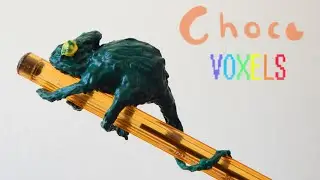 Choco Voxels #8_A chameleon [DIY \w a 3D Pen]