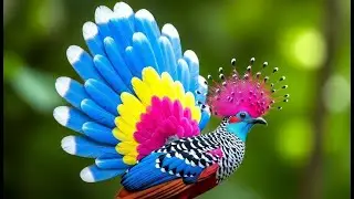 🌿🕊️ Top 100 Rare & Colorful Singing Birds Nature Sounds 4K ASMR