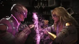 Injustice 2: Green Lantern против Black Canary — все вступления и концовки, диалоги в стычках, су...