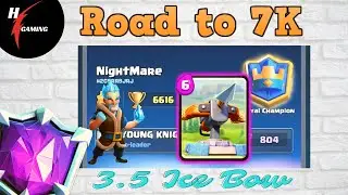6600+ w/ Ice Bow 3 5 Deck - Clash Royale Best Xbow Gameplay