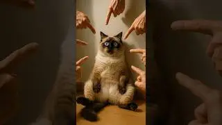 Cat&rsquo;s Priceless Reaction to 7 Fingers Pointing! 🐱🤣 Who&rsquo;s the Real Suspect? #cute #funny #cat #재미있는