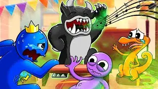 Rainbow Friends 2 | Doctor PURPLE treats BLACK's BAD MOUTH | 2D Animation